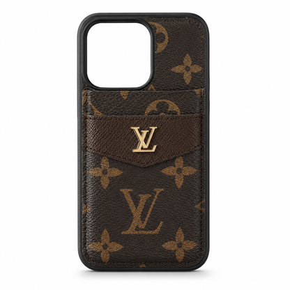 Lux Monogram Phone Case with Card Holder– iPhone or Samsung
