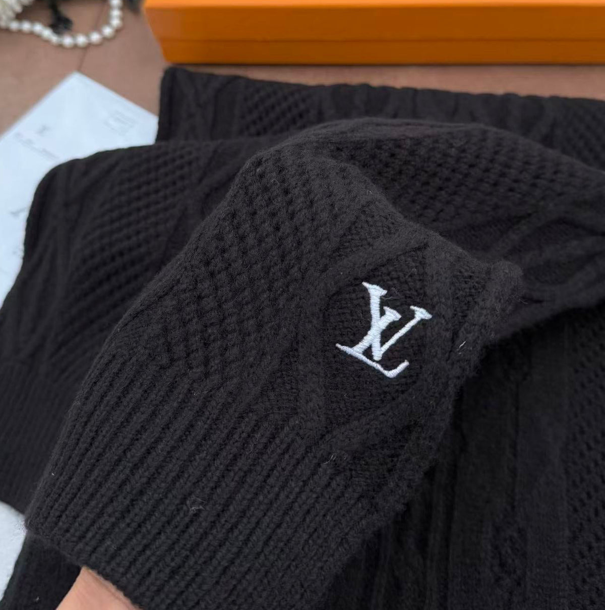 Monogram Luxury Cashmere Scarf
