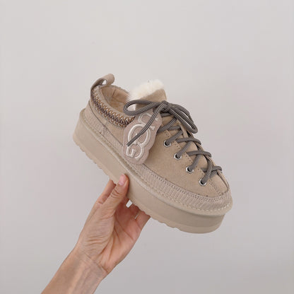 Heritage Lace Up Platform Slipper