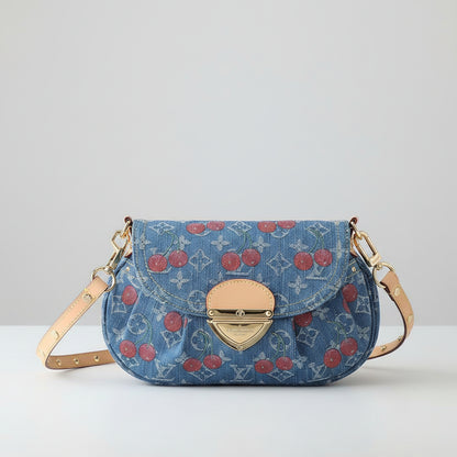 Denim Cherry Sunset Bag