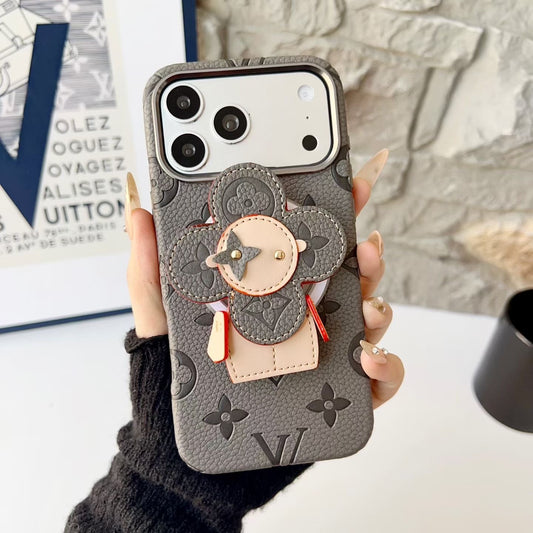 Sunflower Leather Look MagSafe Case with Grip