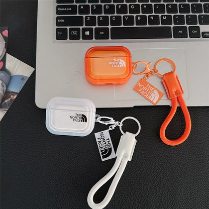 TNF semi clear AirPod Case With Keyring