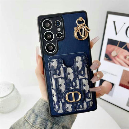 Jacquard Glam Samsung Case with Charm