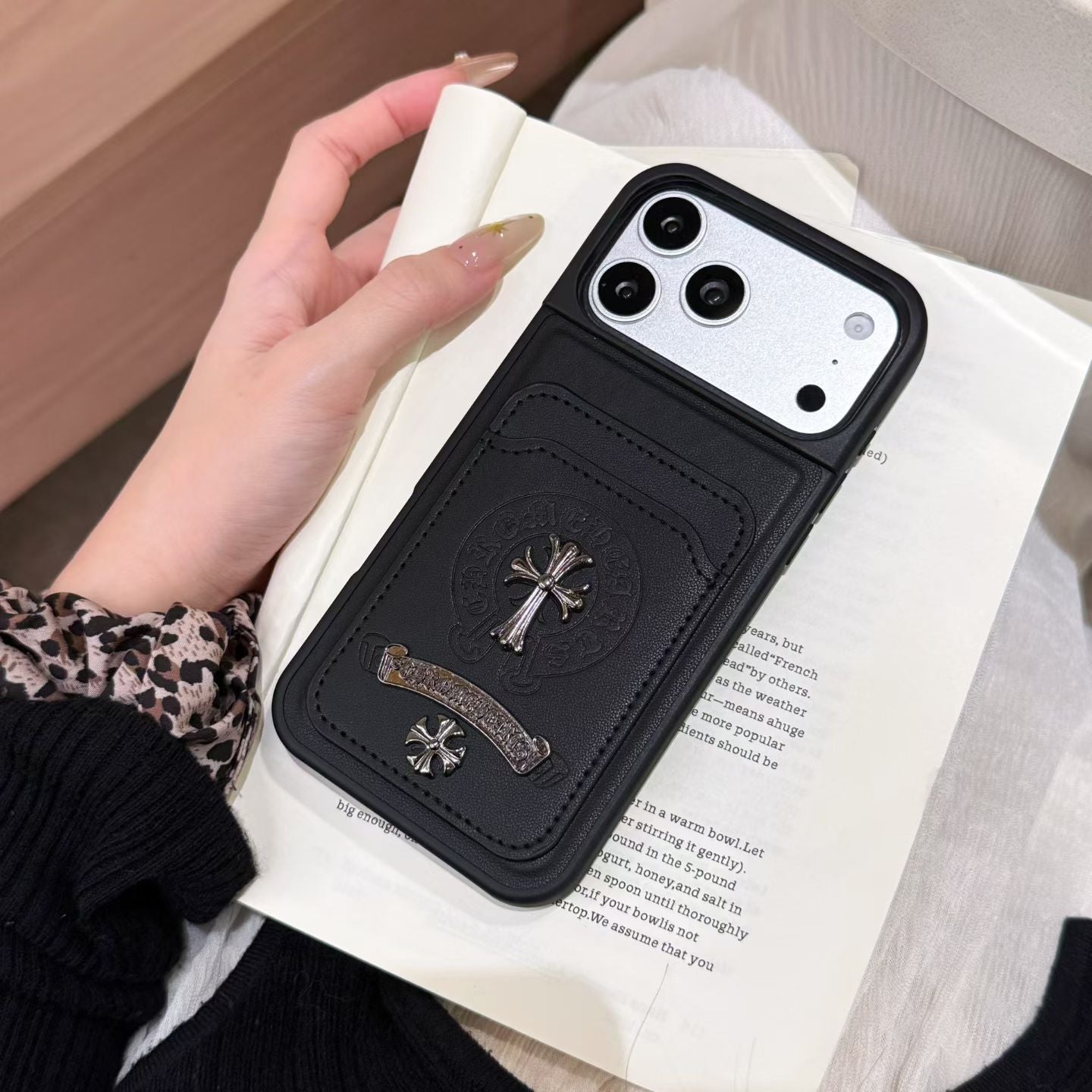 Streetwear CH Design iPhone Case with Card Holder
