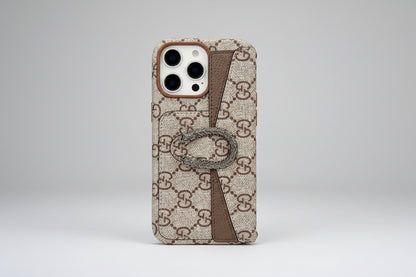 Luxury Horseshoe Card holder Phone Case