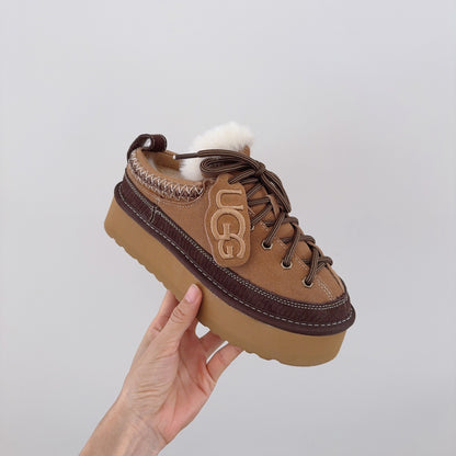 Heritage Lace Up Platform Slipper