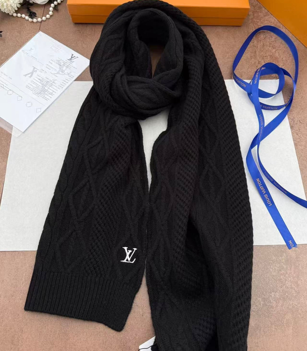 Monogram Luxury Cashmere Scarf