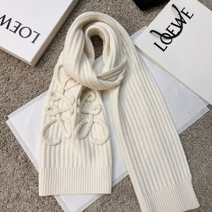 Designer Textured Knit Scarf