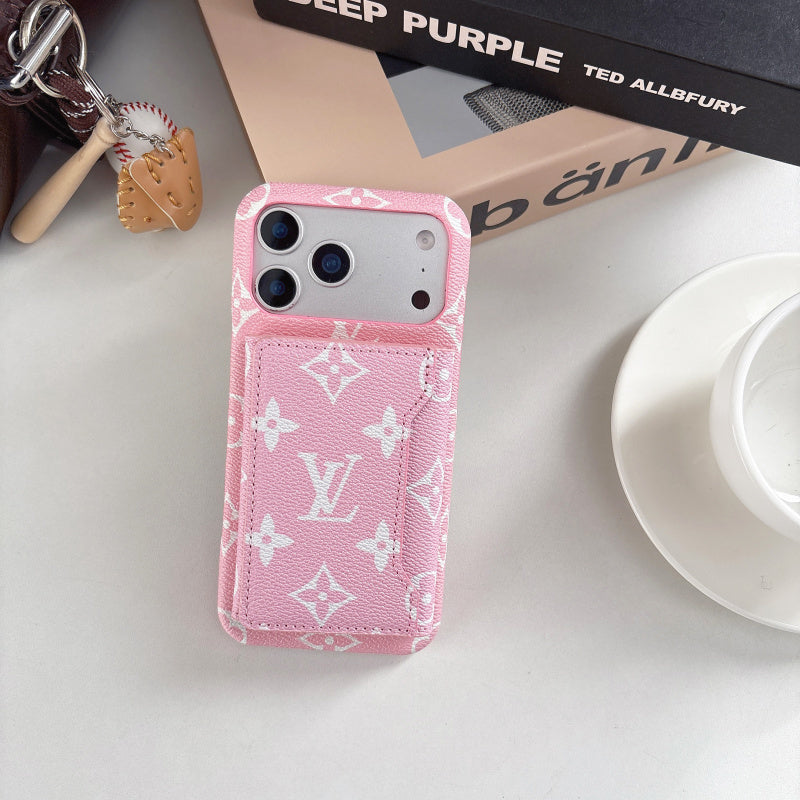 Luxe Pattern MagSafe Case with Detachable mini wallet