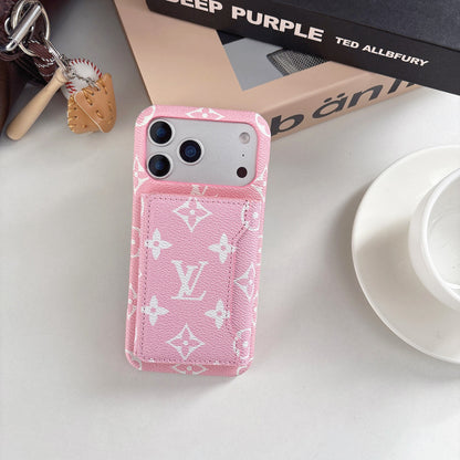 Luxe Pattern MagSafe Case with Detachable mini wallet