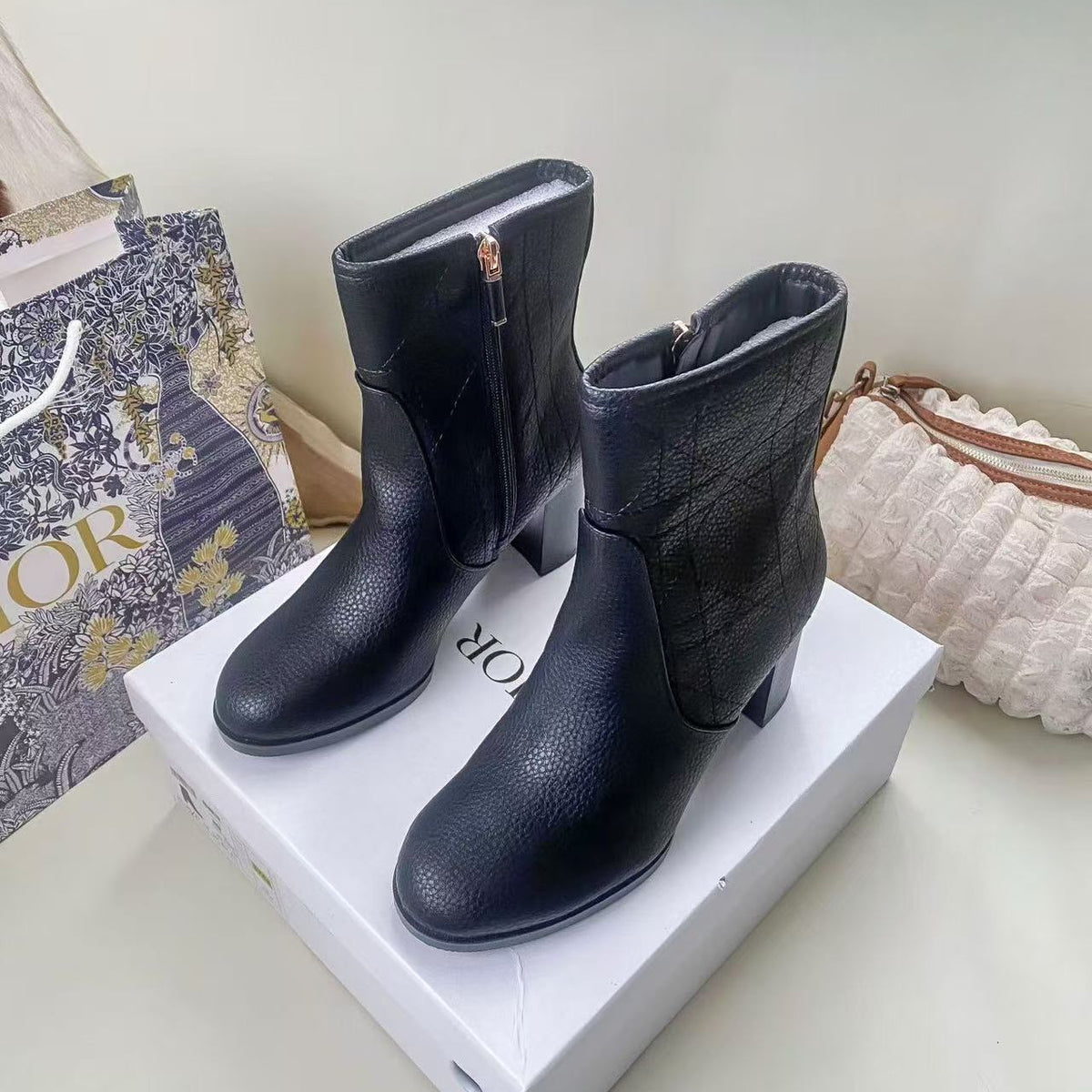 Cannage Quilted Boots