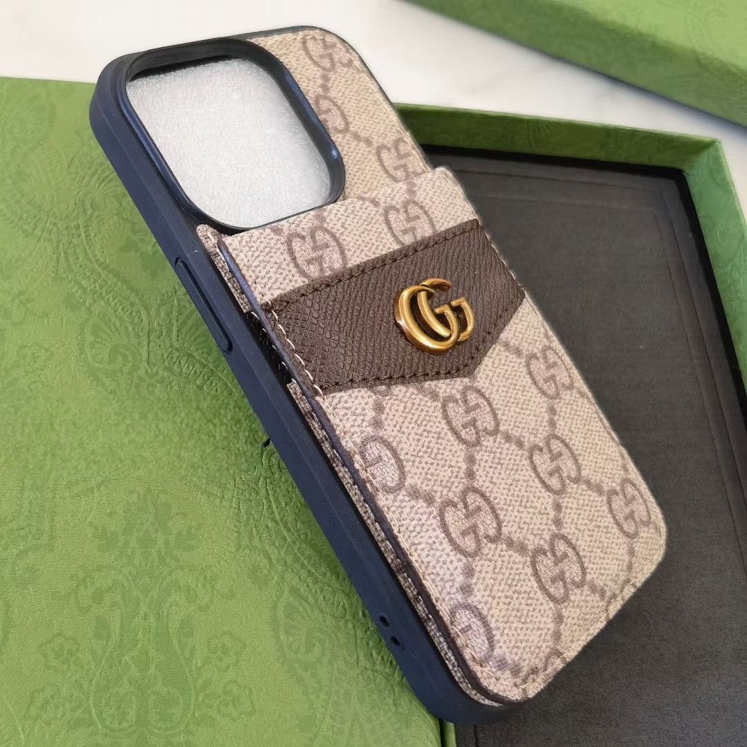 Luxe Canvas Phone Case with Card Holder– iPhone or Samsung