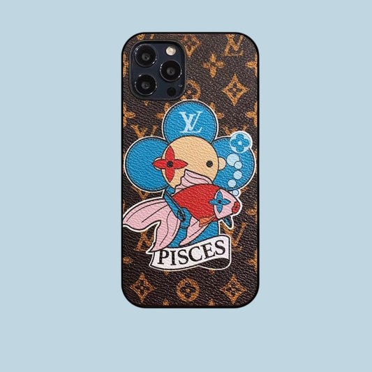 Pisces Love Painted iPhone Case