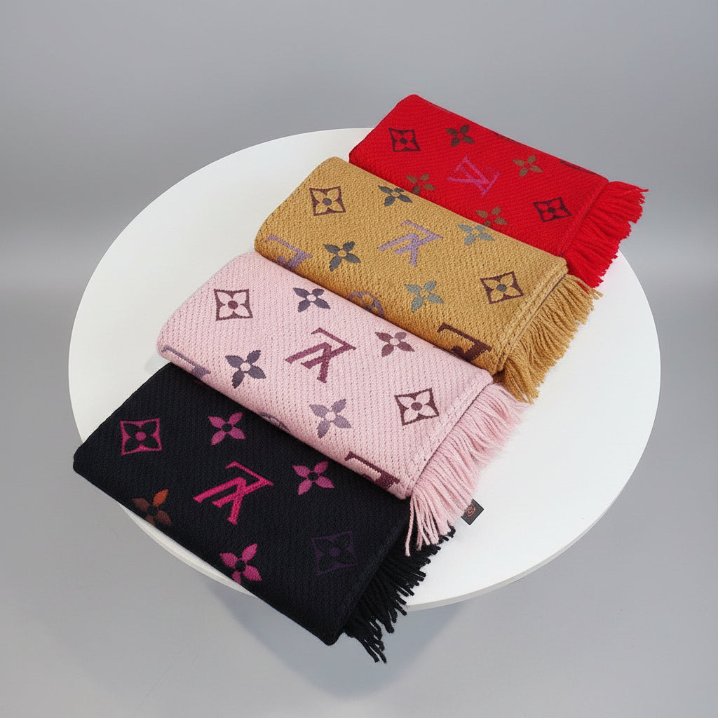 Monogram Multicolor Wool Blend Scarf