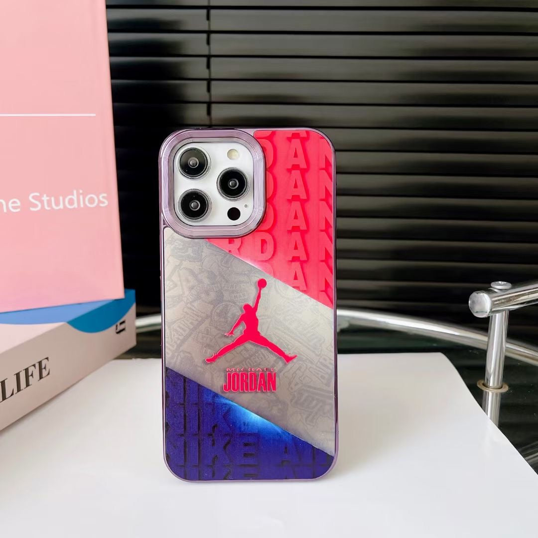 Jumpman Design Silver iPhone Case