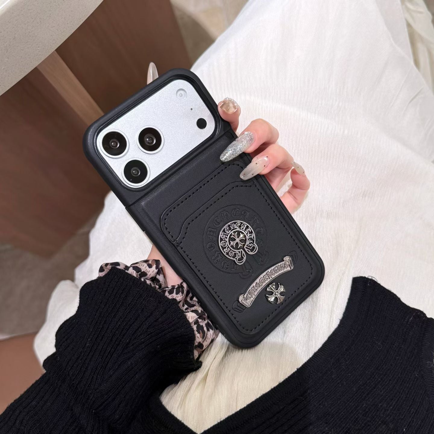 Streetwear CH Design iPhone Case with Card Holder