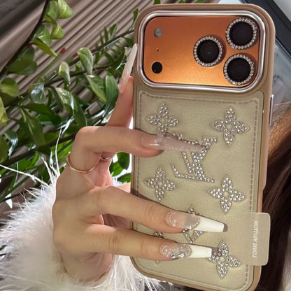 Luxe Crystal Monogram  iPhone Case