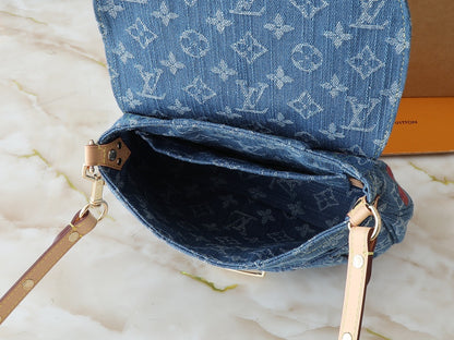 Denim Cherry Sunset Bag