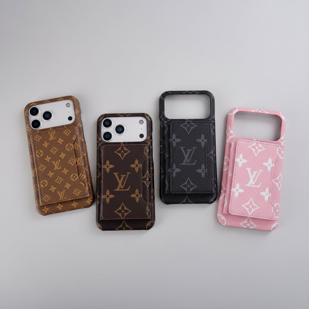 Luxe Pattern MagSafe Case with Detachable mini wallet