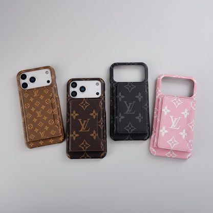 Luxe Pattern MagSafe Case with Detachable mini wallet