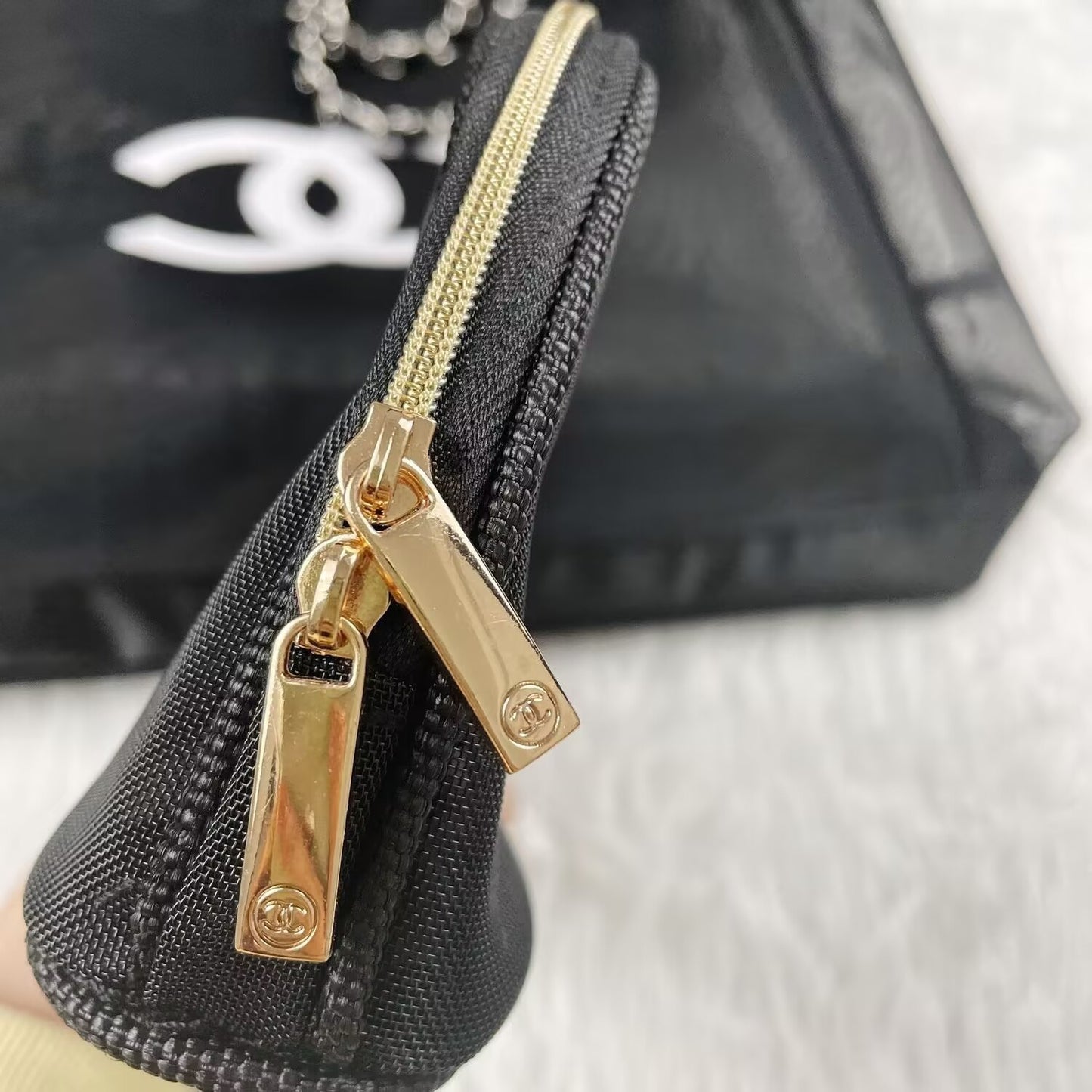 Chanel Beaute Mesh Tote Set