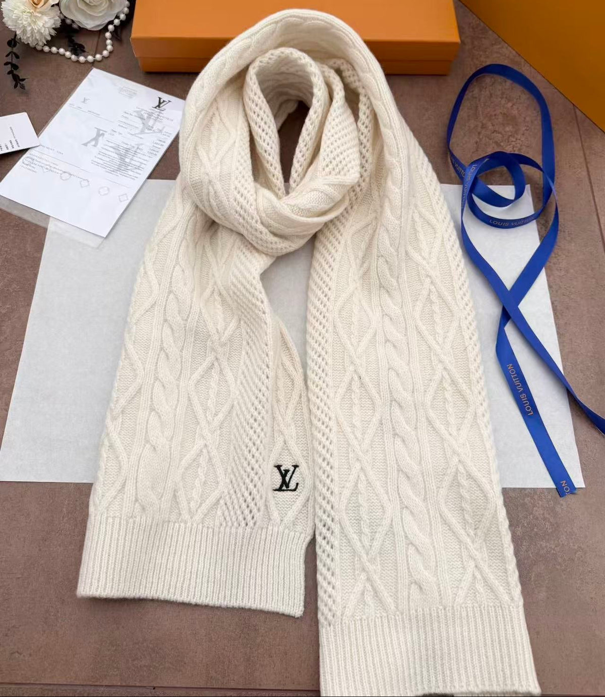 Monogram Luxury Cashmere Scarf