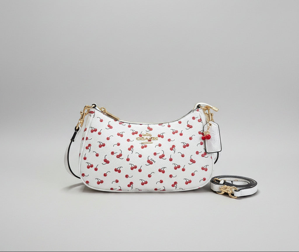 Cherry Print Shoulder Bag
