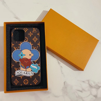 Aquarius Love  Painted iPhone Case Custom made