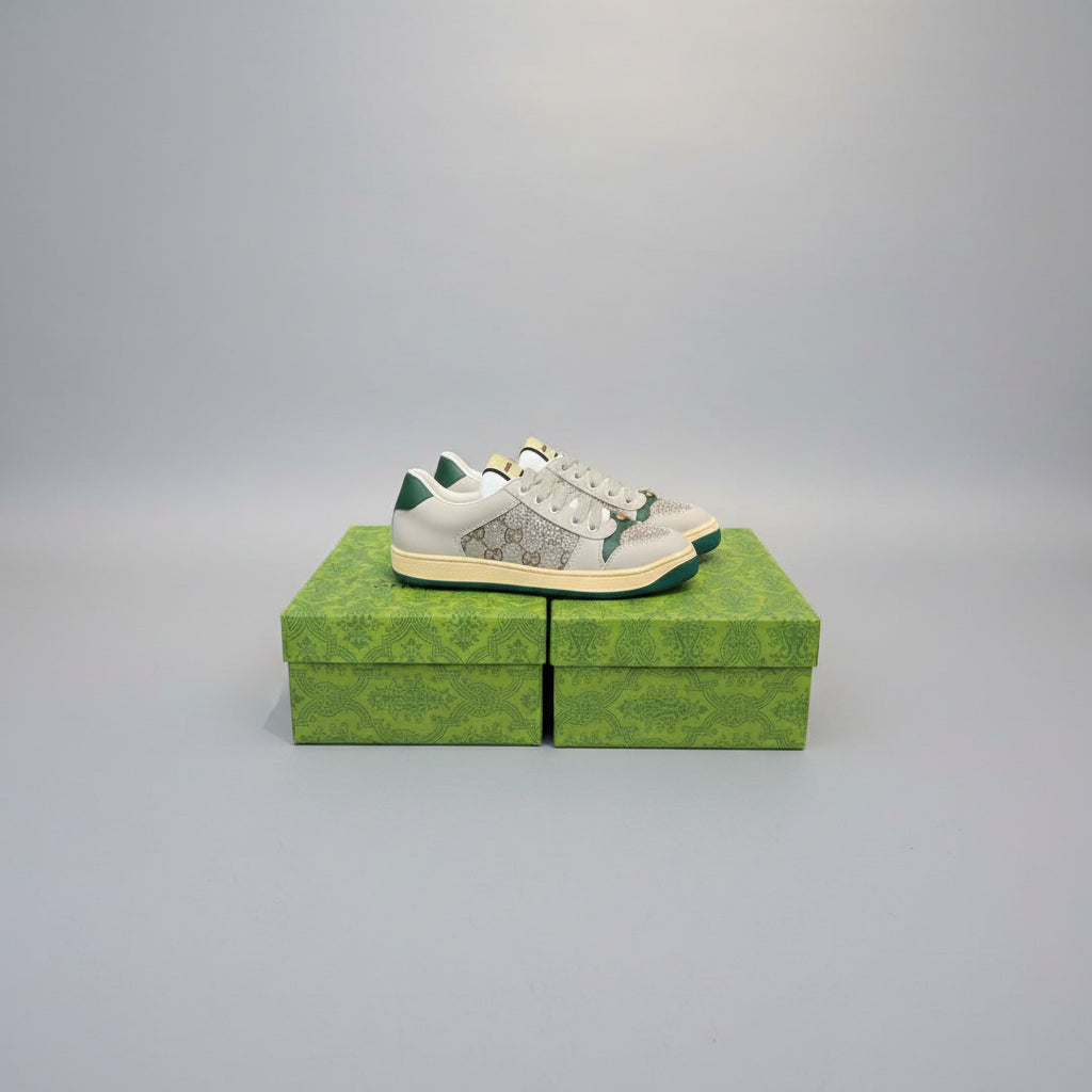 Screener Sneaker with Crystals - Tan