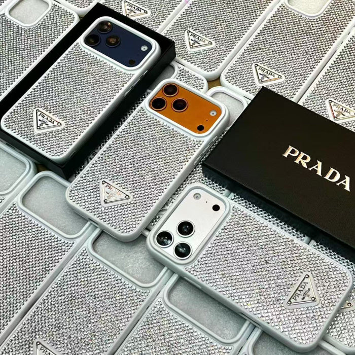 Crystal Luxury Milano iPhone Case -White
