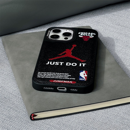 Bulls  Leather Textured iPhone case