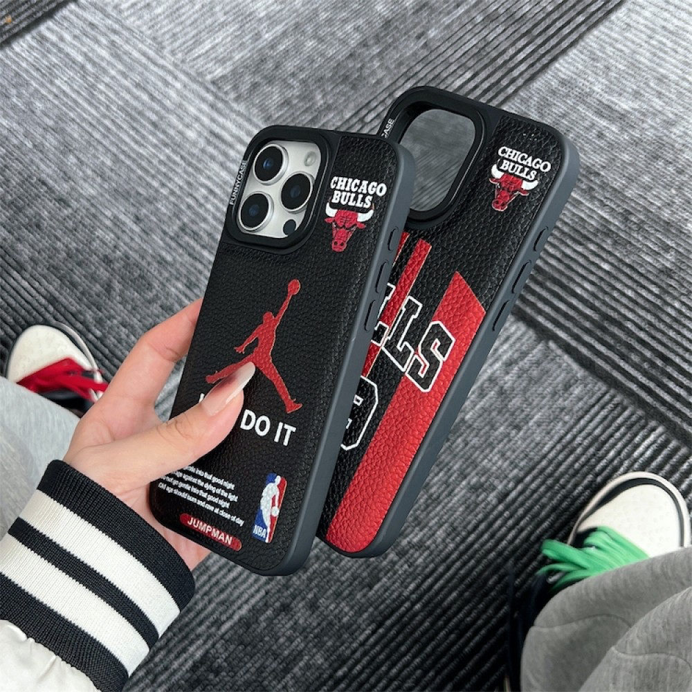 Bulls  Leather Textured iPhone case