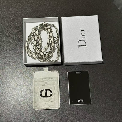 Dior Beauty Mirror Card Holder with Chain
