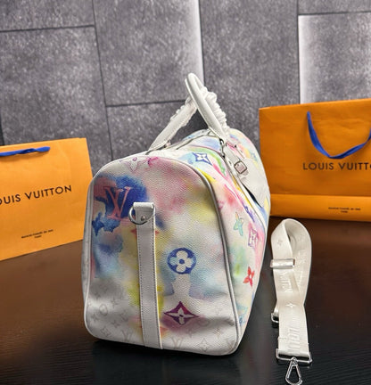 Monogram Watercolor Travel Bag 50
