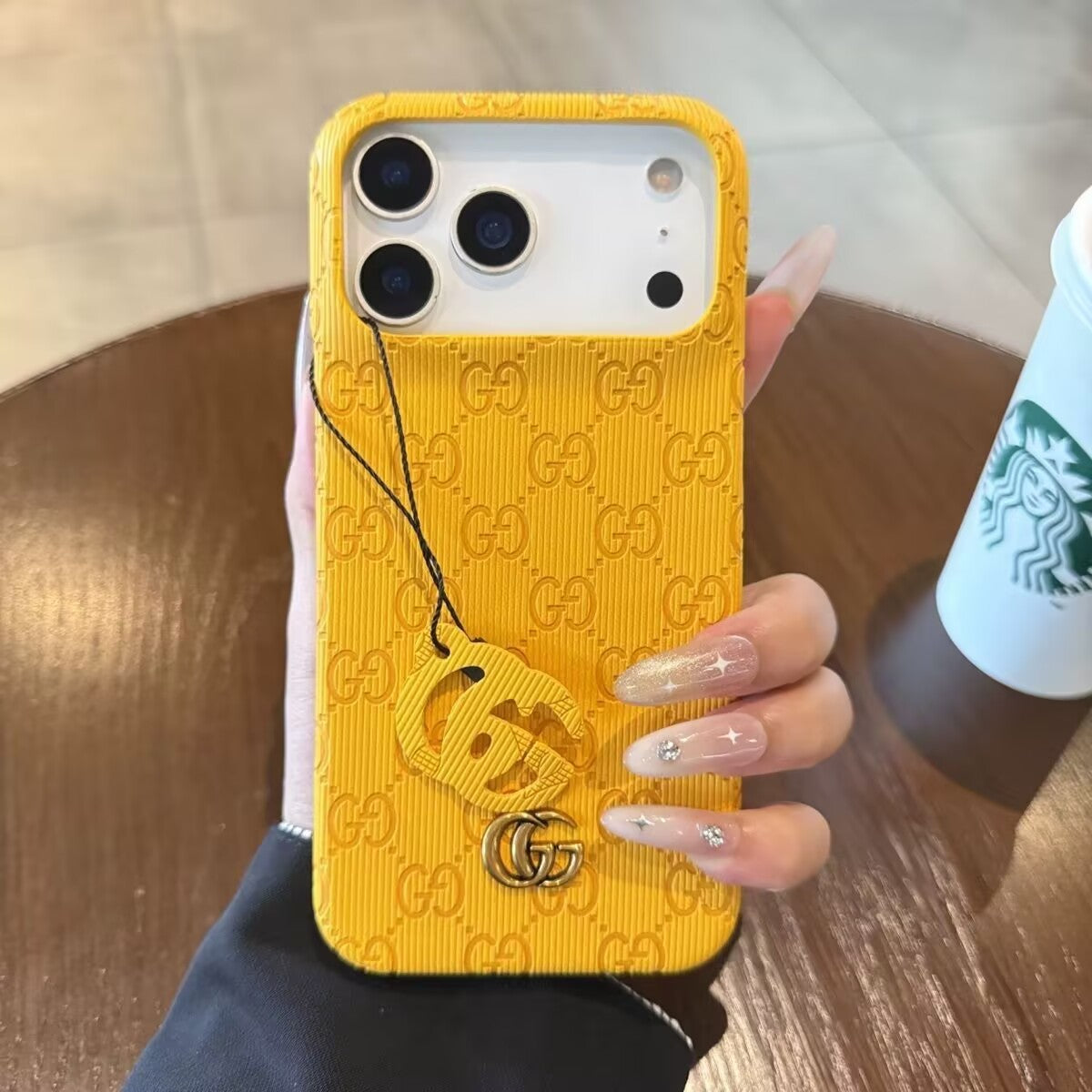 Luxury Monogram Textured iPhone Case - 10 colors