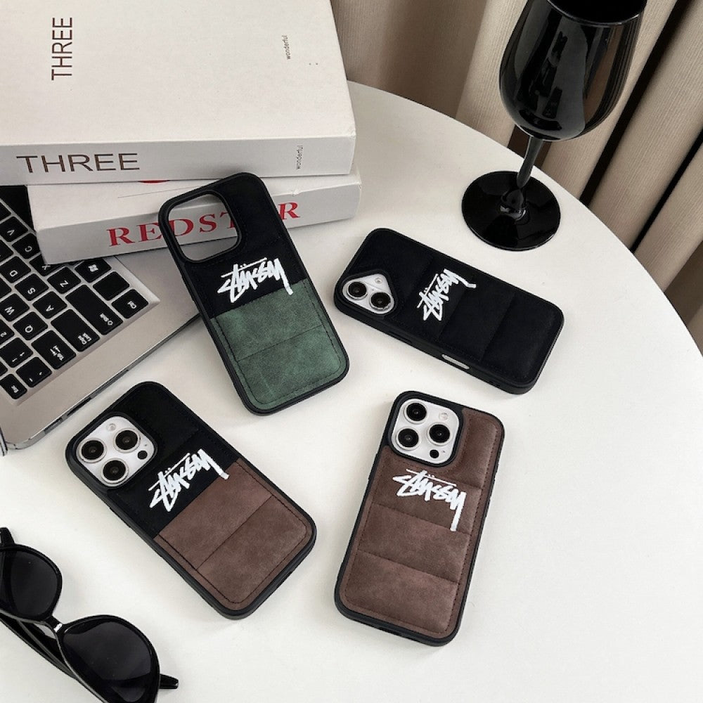 Street Stus Suede Down Filled Puffer iPhone case