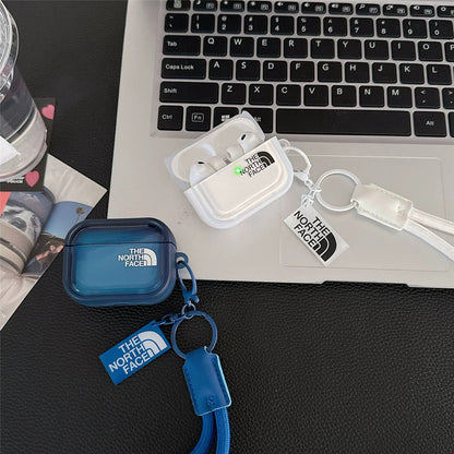 TNF semi clear AirPod Case With Keyring