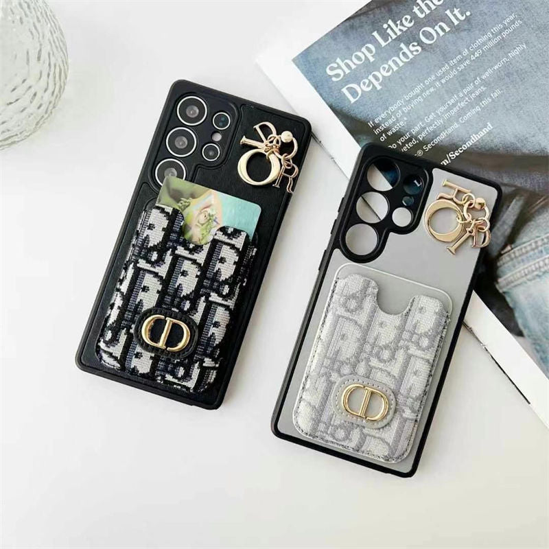 Jacquard Glam Samsung Case with Charm