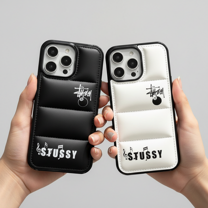 Street Stus Style Down Filled Puffer Phone case - iPhone or Samsung