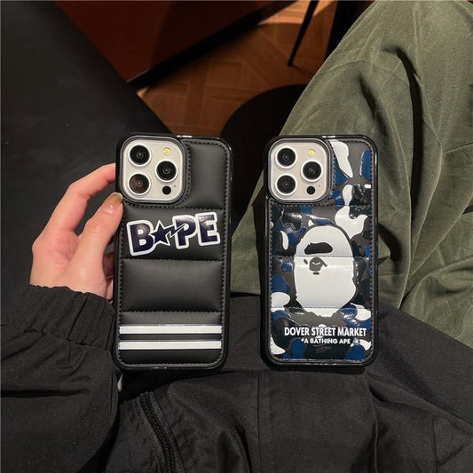 B-ape Black & White Puffer iPhone case