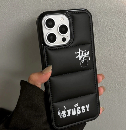 Street Stus Style Down Filled Puffer iPhone case