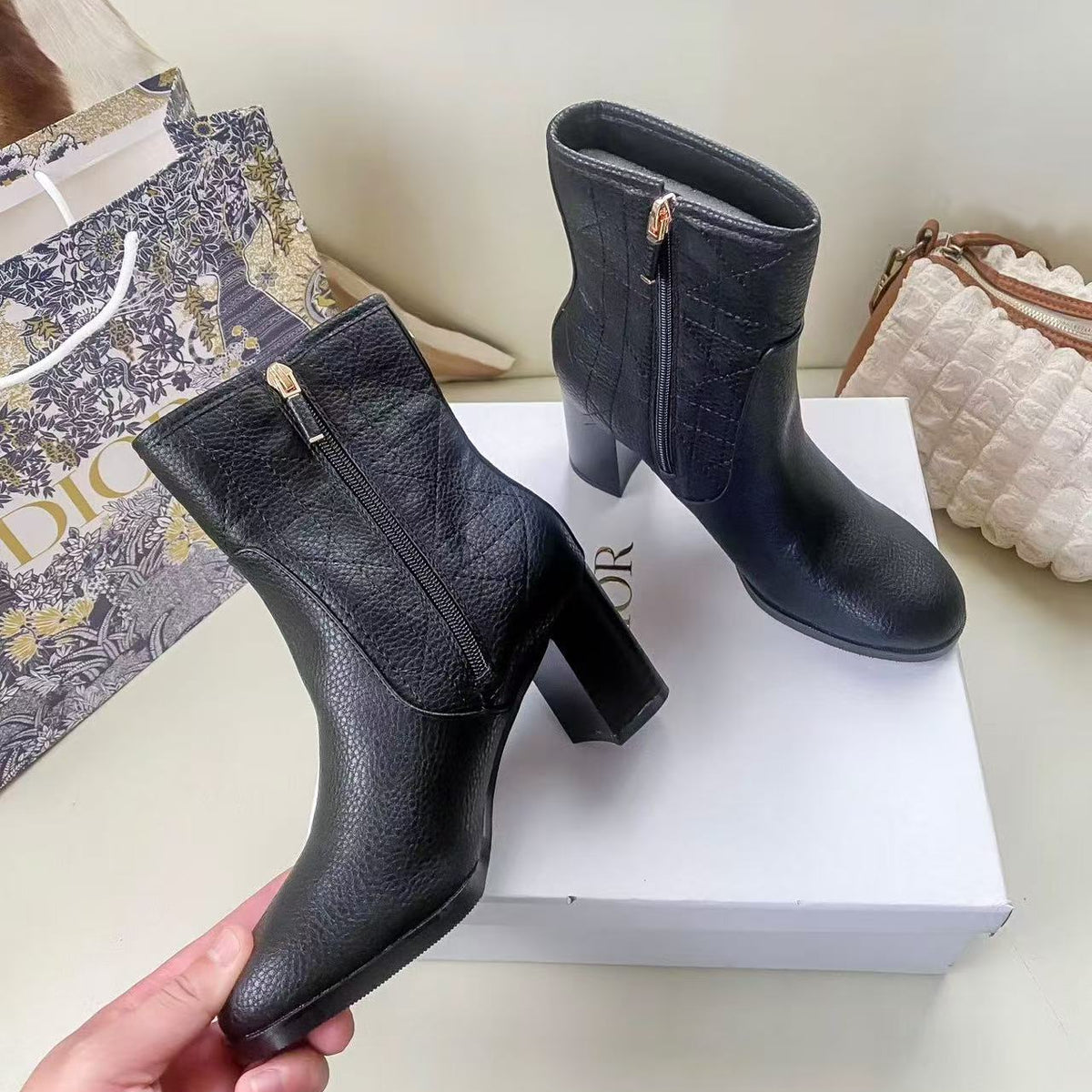 Cannage Quilted Boots