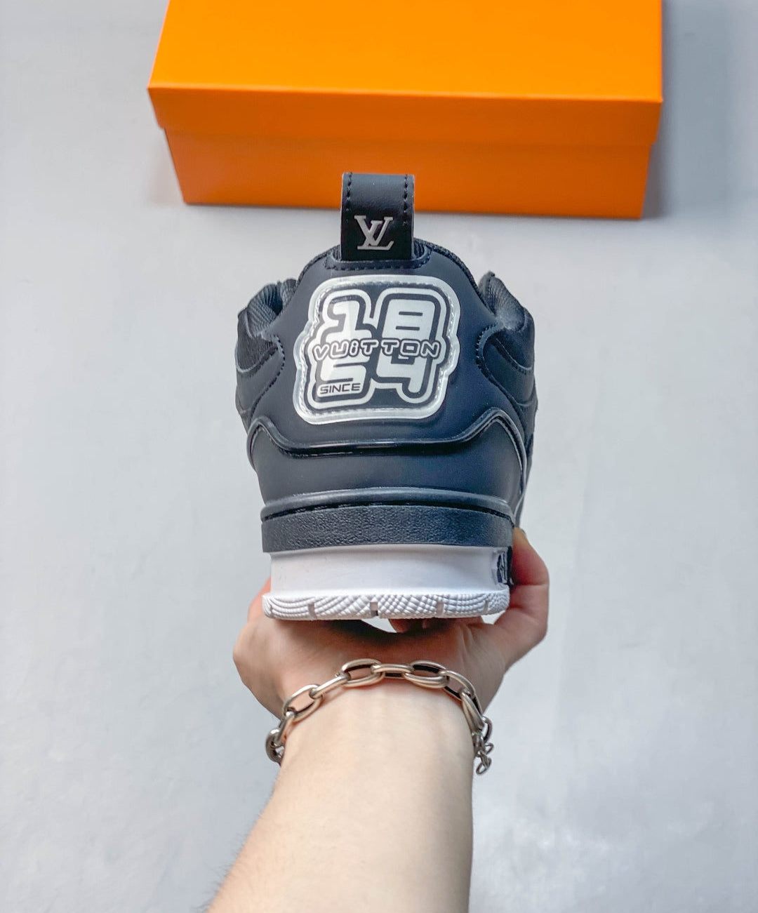 1V 1854 Monogram Skate Sneakers – Black