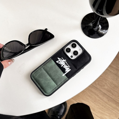 Street Stus Suede Down Filled Puffer iPhone case