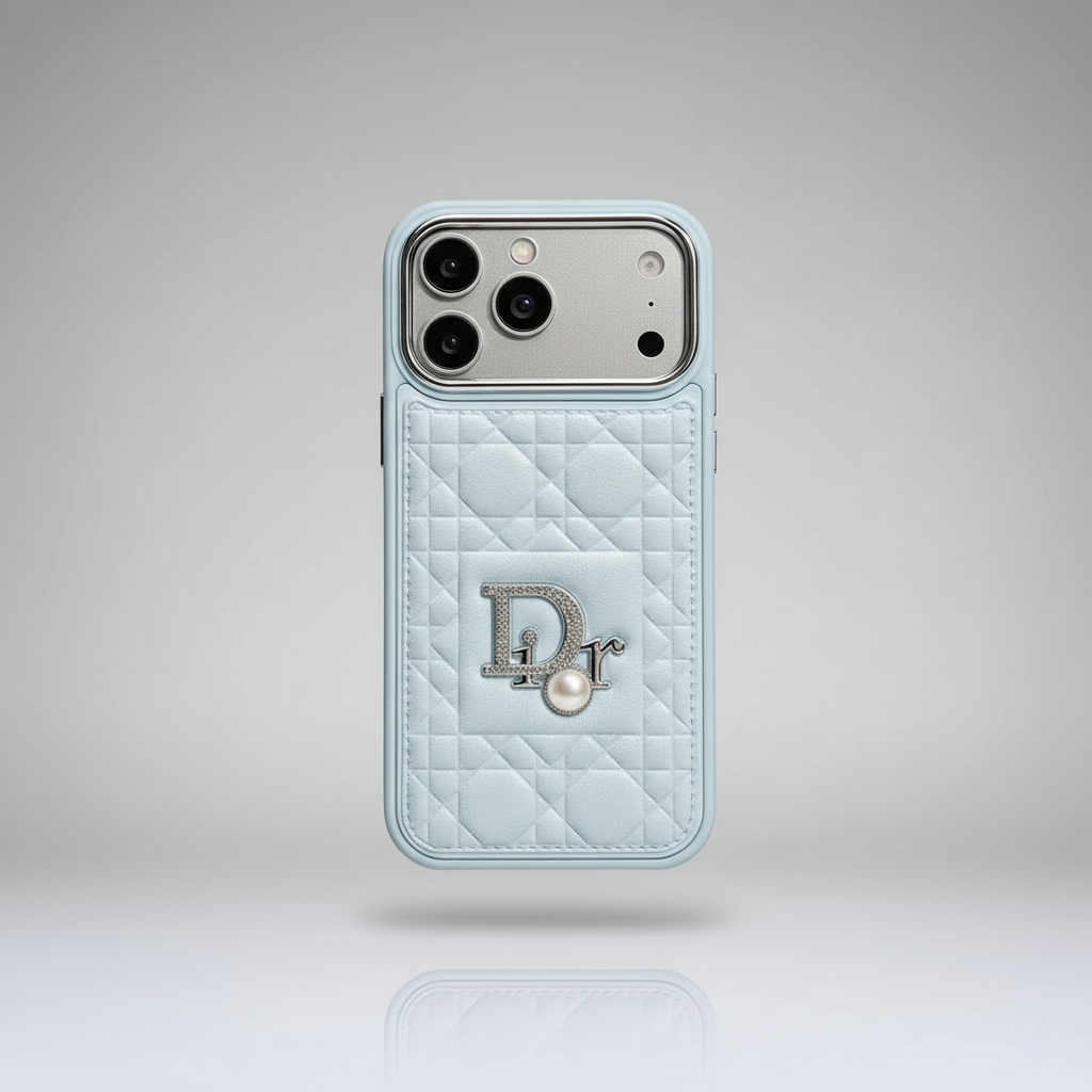 Luxury Cannage Sparkle iPhone Case - Burgundy