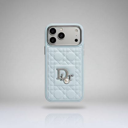 Luxury Cannage Sparkle iPhone Case - Burgundy