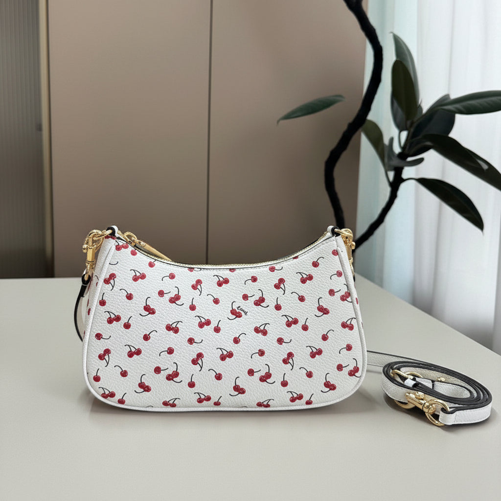 Cherry Print Shoulder Bag