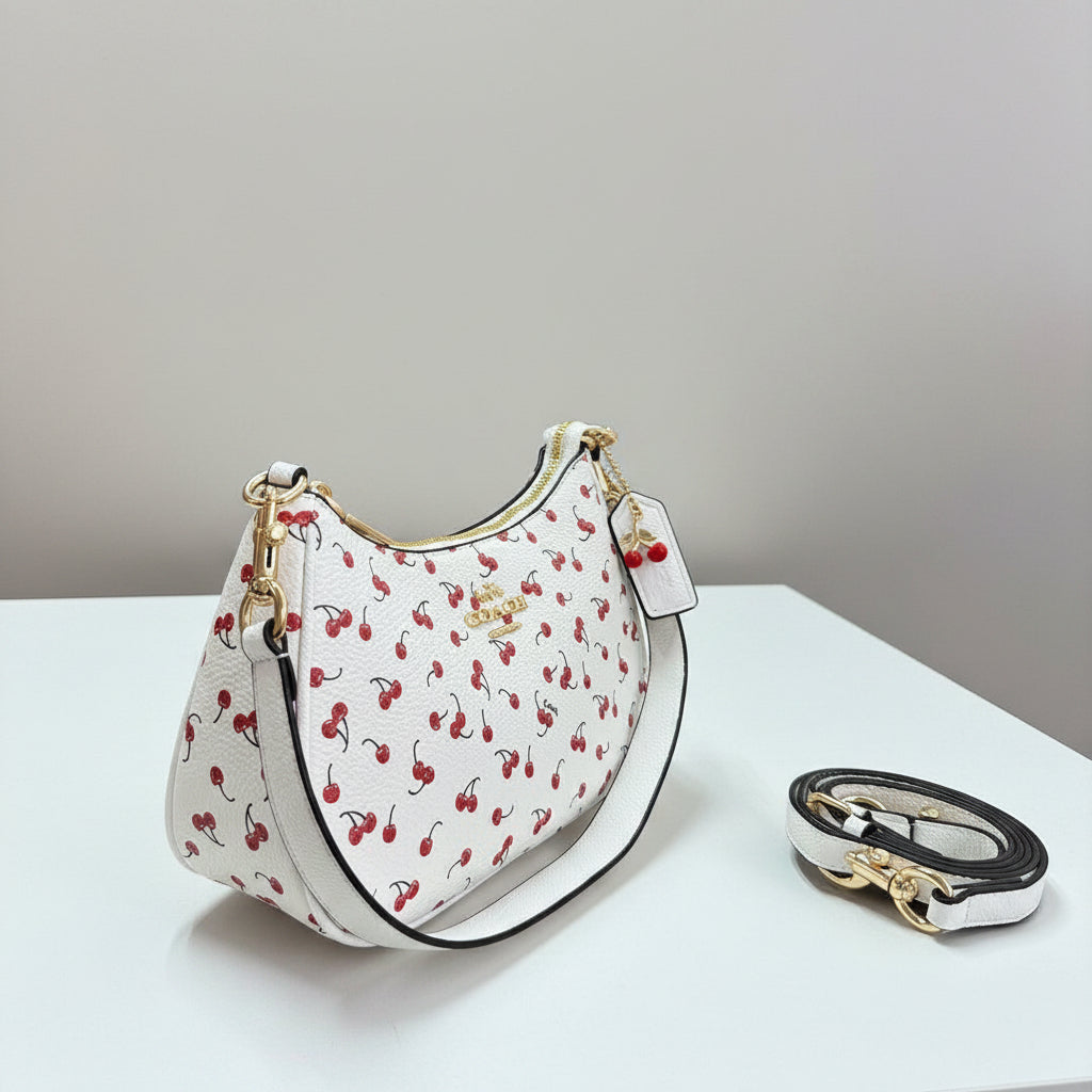 Cherry Print Shoulder Bag