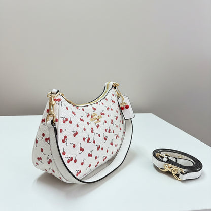 Cherry Print Shoulder Bag