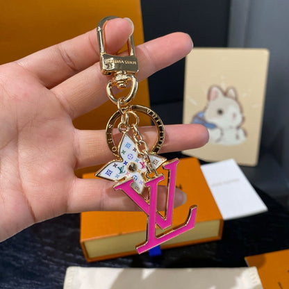 TM Iconic Bag Charm Key Holder Pink